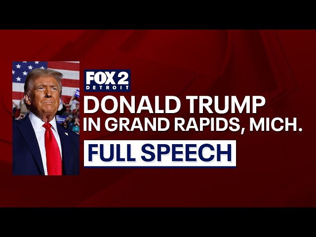 ⁣Former President Trump speaks in Grand Rapids