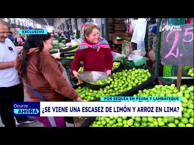 ⁣¡Exclusivo! ¿Habrá escasez de limón y arroz en Lima por sequía en Piura y Lambayeque?