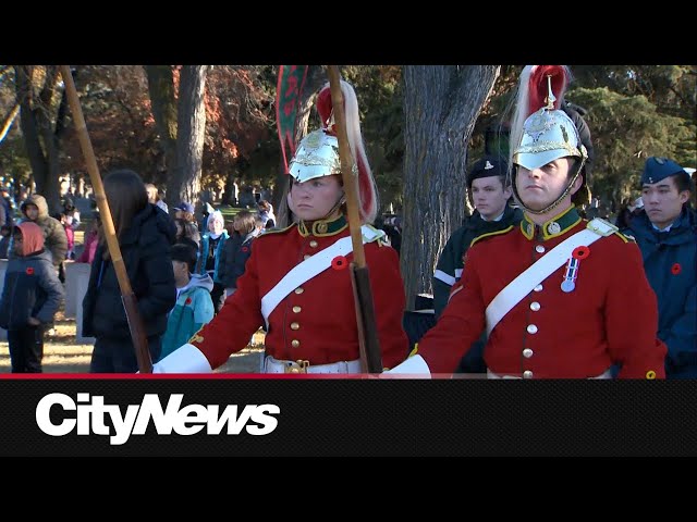 ⁣No Stone Left Alone ceremony at Edmonton’s Beechmount Cemetery