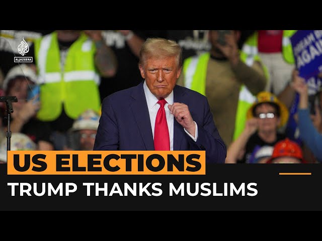 ⁣Trump praises Muslim supporters, says they could win him Michigan | Al Jazeera Newsfeed