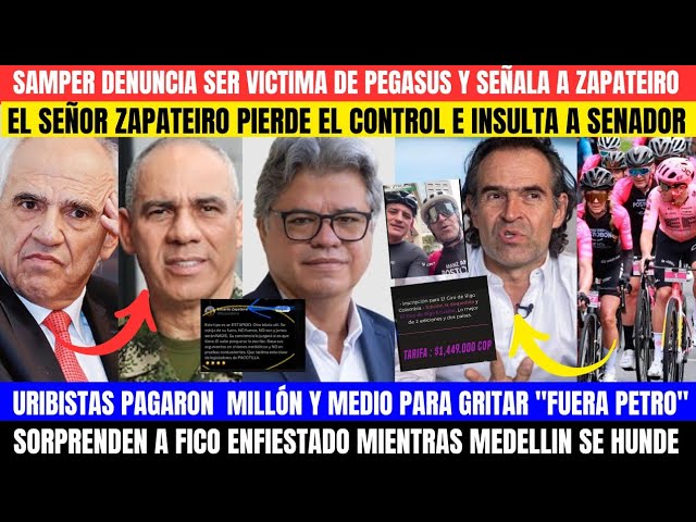 ⁣SAMPER SEÑALA A ZAPATEIRO,EXGENERAL EXPL0TA CONTRA WILSON.URIBISTAS PARAGARON PARA "FUERA PETRO