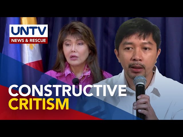 ⁣PAGASA, itinuturing na "constructive criticism" ang pahayag ni Sen. Imee Marcos