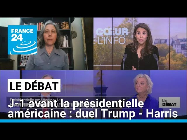 ⁣J-1 avant la présidentielle américaine : l'ultime duel entre Donald Trump et Kamala Harris