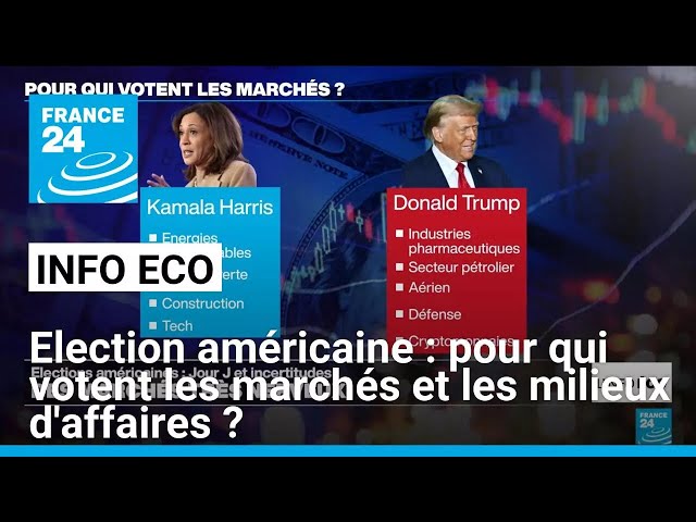 ⁣Election américaine : pour qui votent les marchés et les milieux d'affaires ? • FRANCE 24