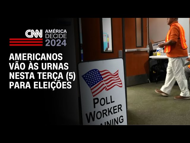 ⁣Americanos vão às urnas nesta terça (5) para eleições | CNN NOVO DIA