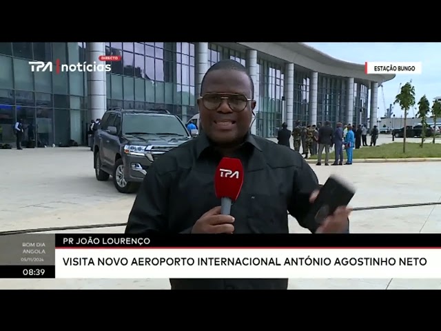 ⁣PR João Lourenço -  Visita novo aeroporto internacional António Agostinho Neto