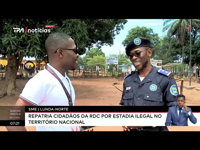 ⁣SME Lunda-Norte Repatria cidadãos RDC por estadia ilegal no território Nacional