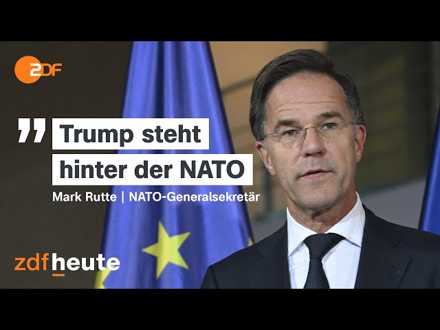 ⁣NATO-Chef Rutte: "Mit Donald Trump kann ich gut" | ZDF heute journal