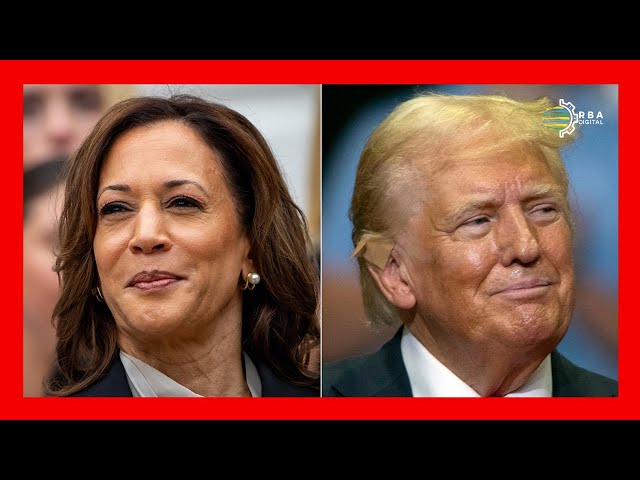 ⁣US Polls: Political polls show candidates Donald Trump and Kamala Harris in a close race