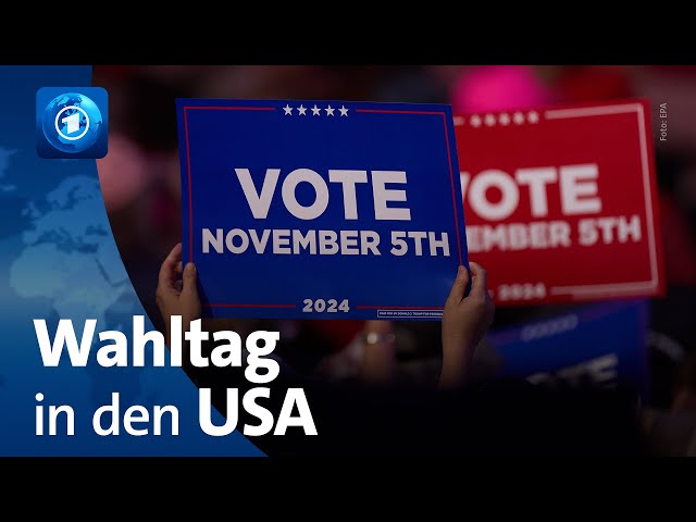 ⁣Wahltag in den USA: Harris oder Trump – wer folgt ins Präsidentenamt?