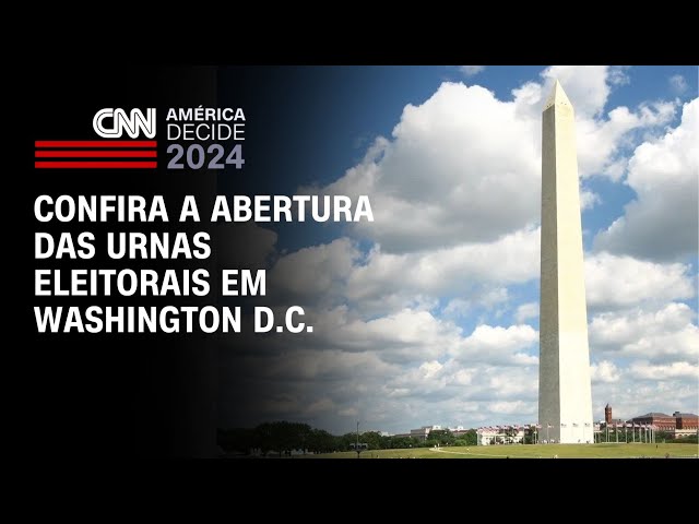 ⁣Confira a abertura das urnas eleitorais em Washington D.C. | LIVE CNN