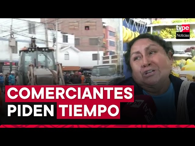 ⁣Surco: comerciantes son desalojados de mercado por construcción de Vía Expresa Sur