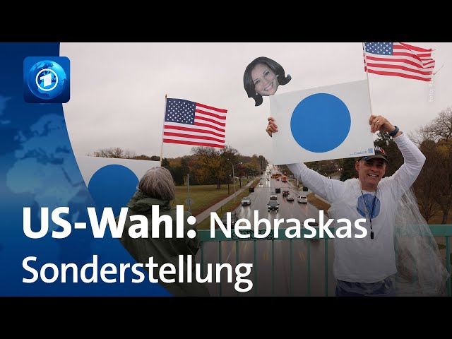 ⁣US-Wahl: Blaue Punkte in Nebraska