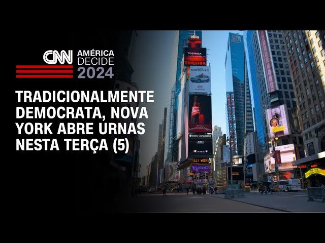 ⁣Tradicionalmente democrata, Nova York abre urnas nesta terça (5) | LIVE CNN