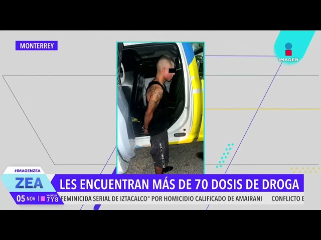 ⁣Pareja es sorprendida en posesión de más de 70 dosis de droga en Monterrey