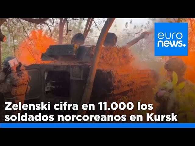 ⁣Zelenski cifra en 11.000 los soldados norcoreanos en Kursk