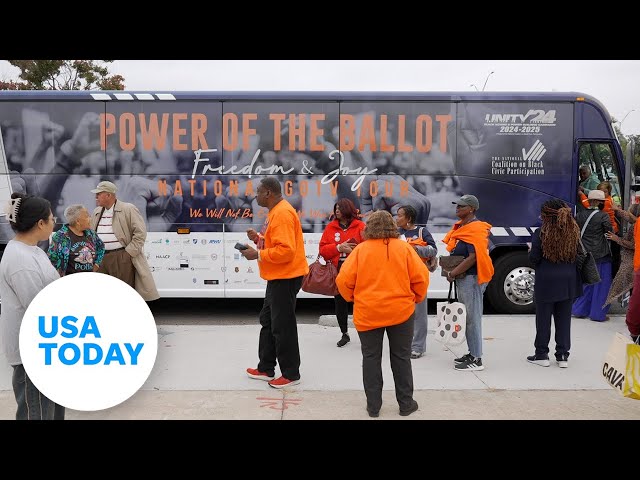 ⁣Canvassers push turnout in Georgia battleground state for the election | USA TODAY