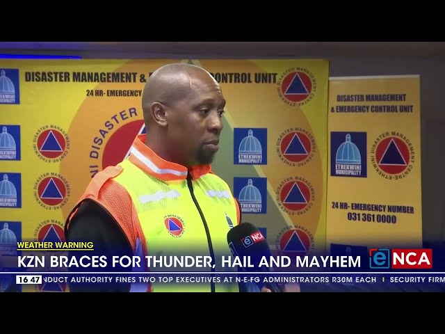 ⁣Weather Warning | KZN braces for thunder, hail and mayhem