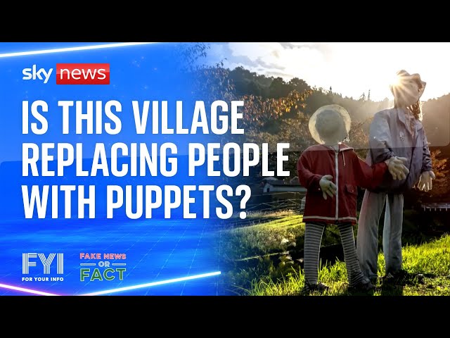 ⁣FYI: Is this village replacing people with puppets?