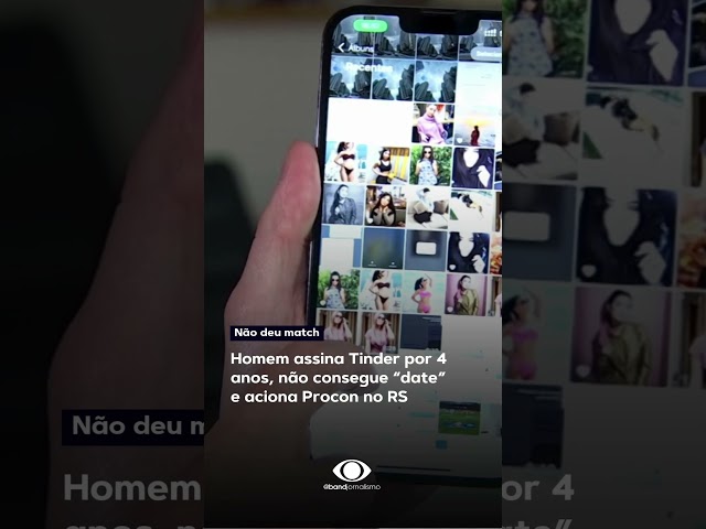 ⁣Homem assina Tinder por quatro anos, não consegue “date” e aciona Procon #shorts