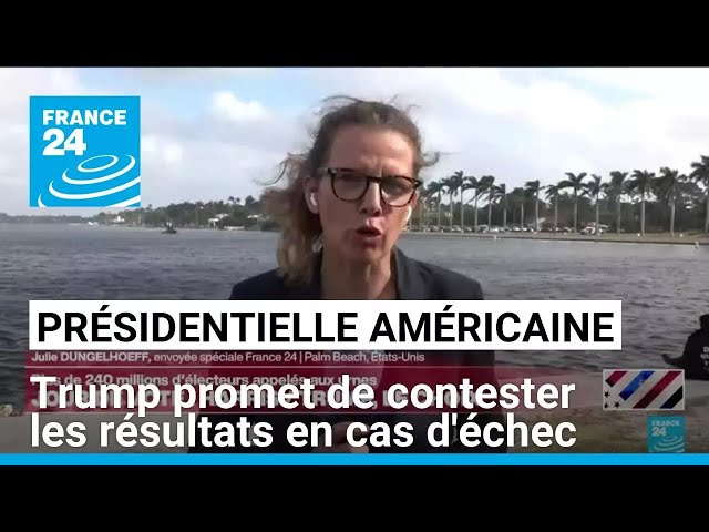 ⁣Présidentielle américaine : Donald Trump promet de contester les résultats en cas d'échec