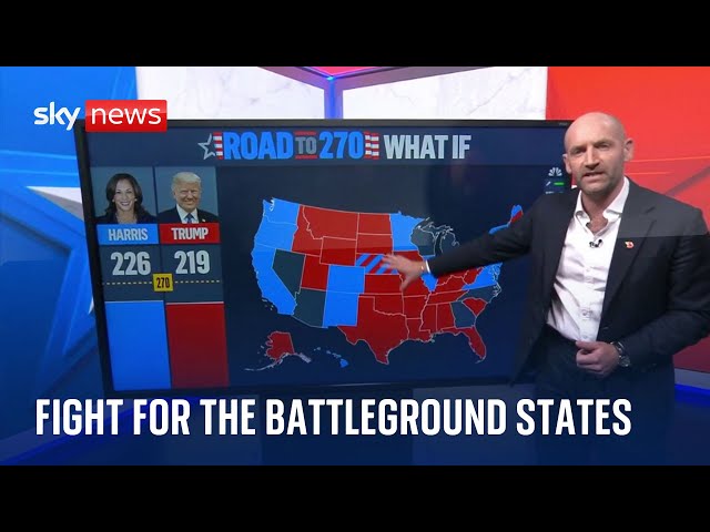 ⁣The importance of the battleground states | US election