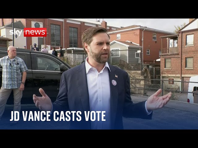 ⁣JD Vance admits he's 'lost friends' over Trump support as he casts vote