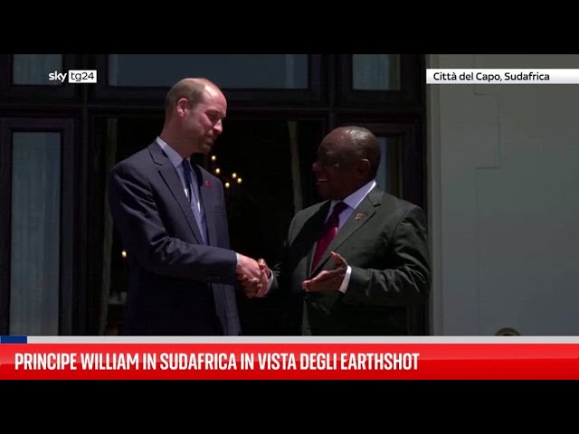 ⁣Visita del principe William in Sudafrica