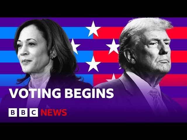 ⁣US election day voting begins | BBC News