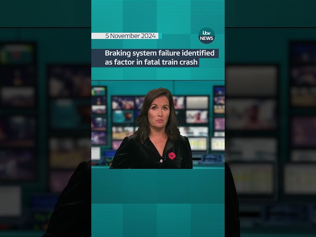 ⁣Braking system failure identified as factor in fatal train crash investigation #itvnews #shorts