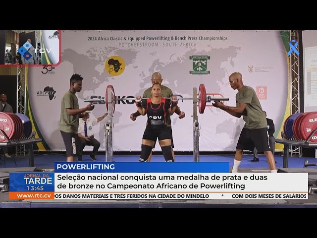 ⁣Seleção de Powerlifting de Cabo Verde ganha prata e duas bronzes no Campeonato Africano