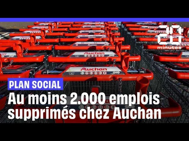 ⁣Auchan : Le « plan de retour à la croissance » passe par 2.389 suppressions de postes