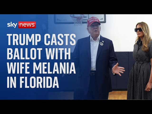 ⁣Trump says, he's 'very confident' as he casts his vote in Florida | US Election