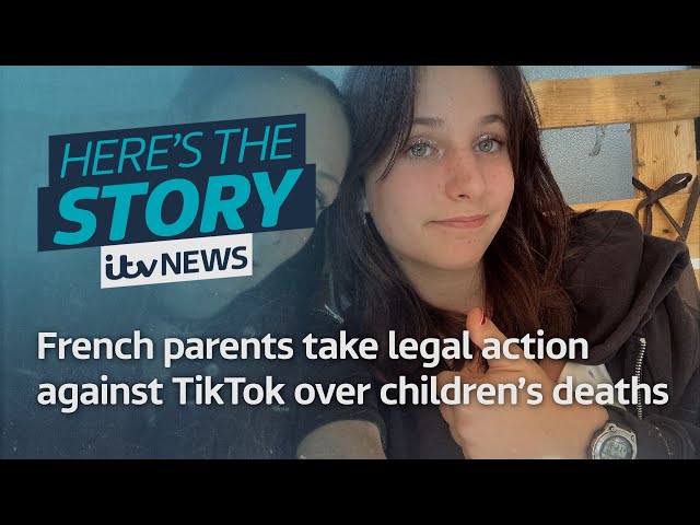 ⁣French parents whose children took own lives sue TikTok over harmful content | ITV News