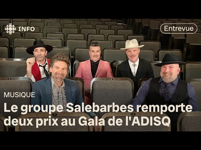 ⁣Le groupe acadien Salebarbes récompensé au Gala de l’ADISQ