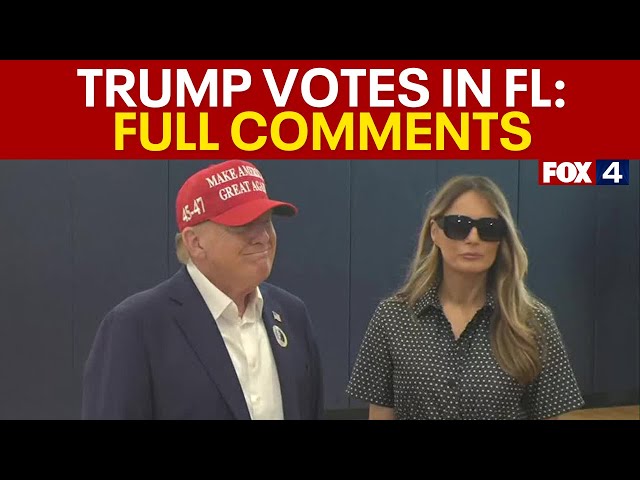 ⁣Donald Trump speaks after voting in 2024 Election: FULL COMMENTS