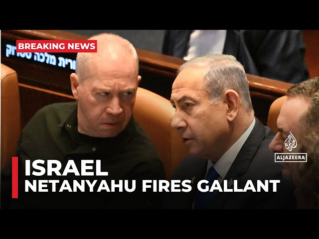 ⁣Netanyahu fires Israeli Defence Minister Yoav Gallant