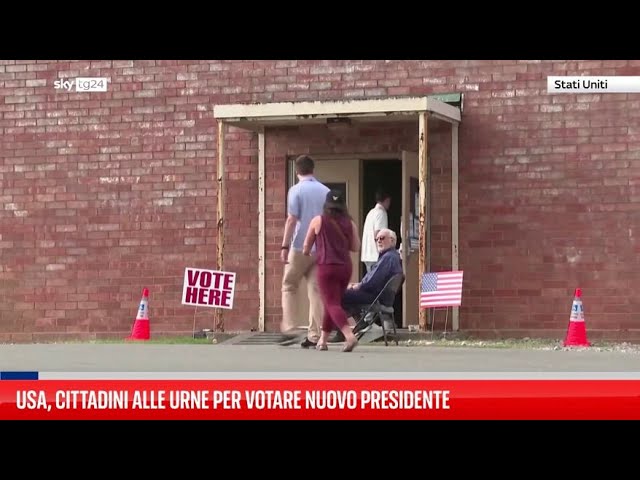 ⁣Usa, cittadini alle urne per votare nuovo presidente