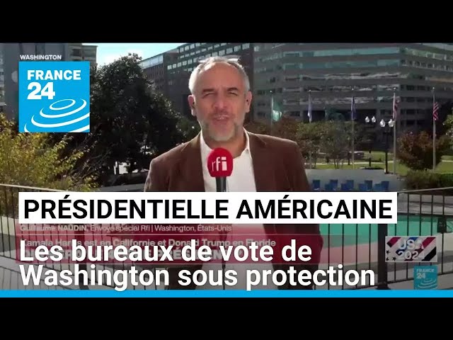 ⁣Présidentielle américaine : les bureaux de vote de Washington sous protection • FRANCE 24