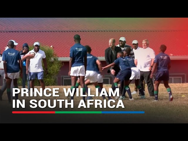 ⁣Prince William plays rugby as he begins trip to South Africa | ABS-CBN News