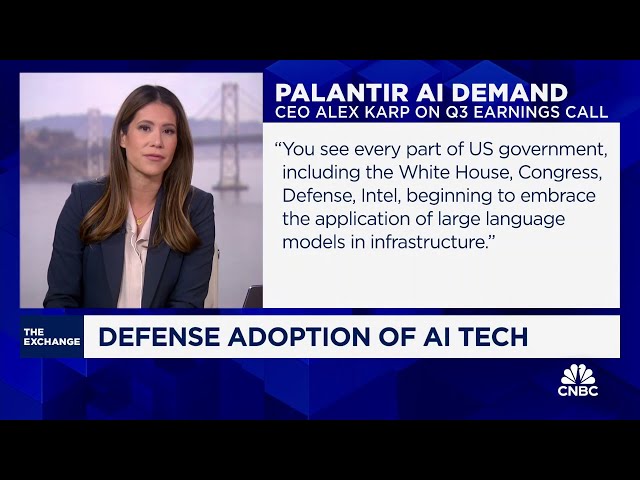 ⁣Palantir hits record high as defense adopts AI tech