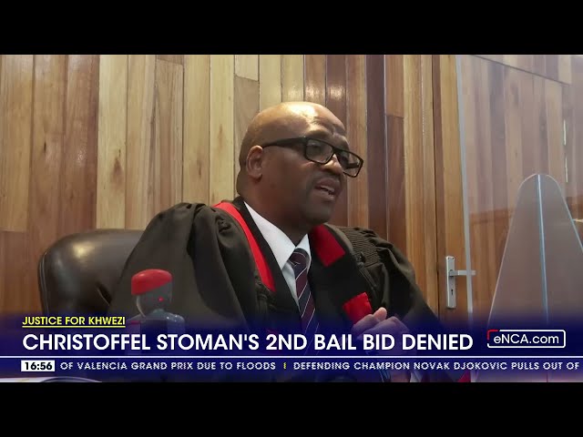 ⁣Justice for Khwezi | Christoffel Stoman's second bail bid denied