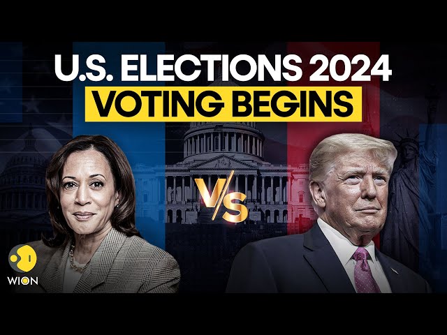 ⁣U.S. Presidential Election 2024 VOTING LIVE: Voting Begins, Who Is Going To Win? | Trump V/S Harris