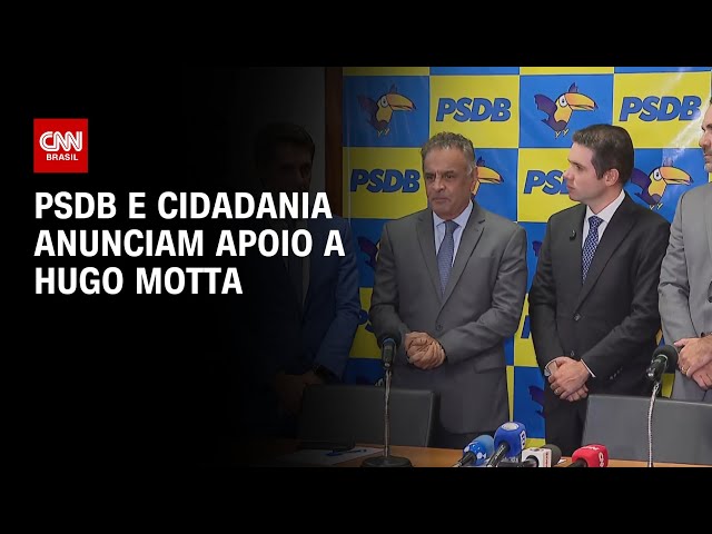 ⁣PSDB e Cidadania anunciam apoio a Hugo Motta | CNN 360º