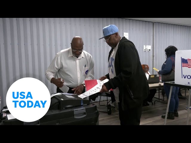 ⁣Voters head to polls in deadlocked, historic presidential race | USA TODAY