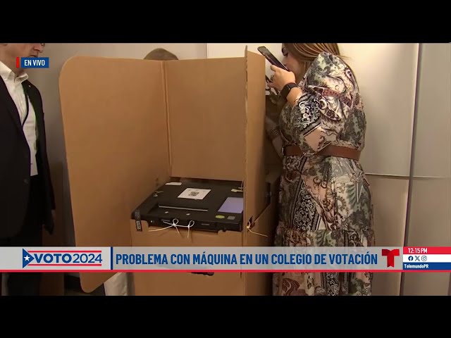 ⁣Maquinas de votación están dando problemas en colegio