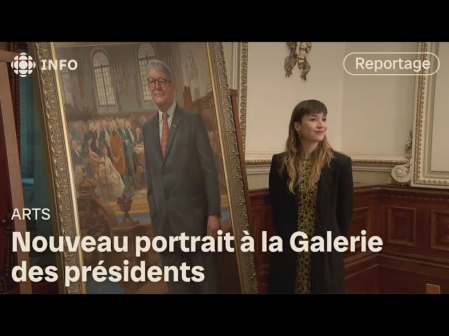 ⁣Une œuvre de Rosalie Gamache dans la Galerie des présidents