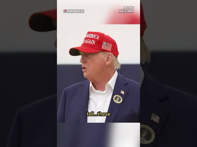 ⁣Donald Trump responds to question about if there will be violence from his supporters