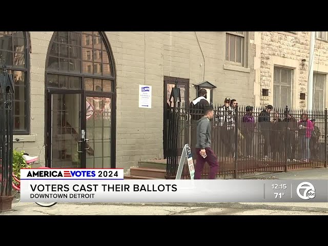 ⁣Voters share excitement at Central United Methodist Church in Detroit