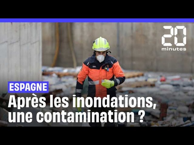 ⁣Inondations en Espagne : Les habitants masqués face à la menace de contaminations